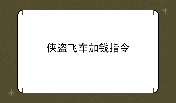 侠盗飞车加钱指令