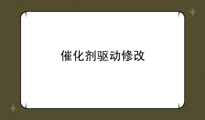 催化剂驱动修改