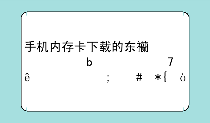 手机内存卡下载的东西突然显示不了该怎么办？