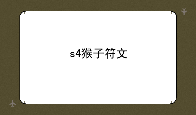 s4猴子符文