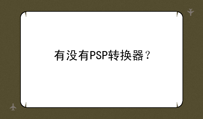 有没有PSP转换器？